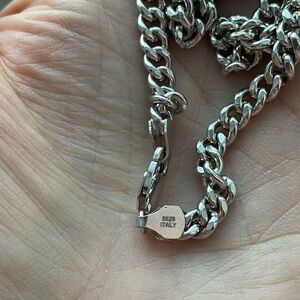 Chunky Silver Chain Necklace Jewelry